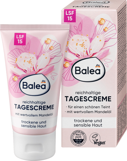 کرم مرطوب کننده روز بادام باله آ با SPF 15